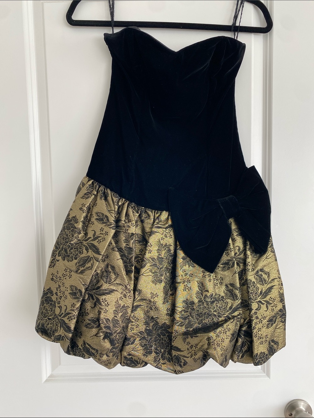 Positively Ellyn Strapless Black Dress